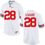 Men's Ohio State Buckeyes #28 Jordan Leasure White Nike NCAA College Football Jersey New Style LWV3044HN